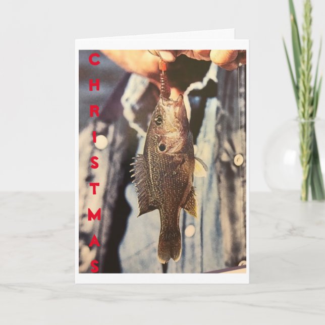 TO MY ***FAVORITE FISHERMAN*** AT CHRISTMAS HOLIDAY CARD (Front)