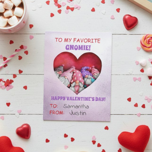 To my Favourite Gnomie Valentine's day  Postcard (Creator Uploaded)