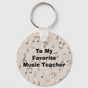 To My Favourite Music Teacher Keychain