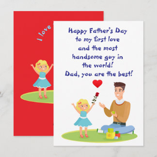 To my first love, Daddy Holiday Card