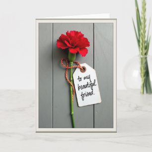 To My Friend Flower Card