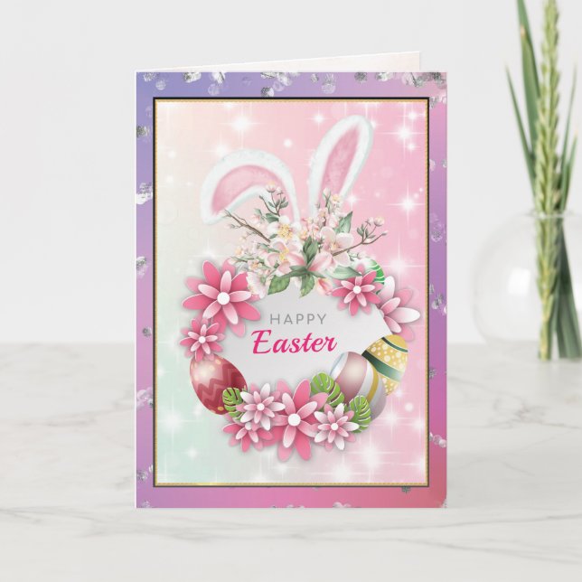 To My Friend On Easter Day  Holiday Card (Front)