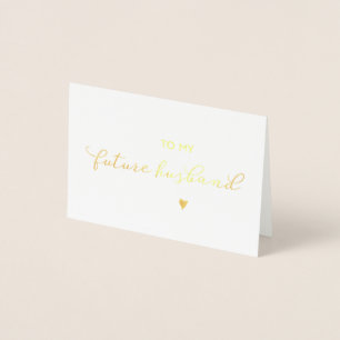 To My Future Husband Wedding Day Card