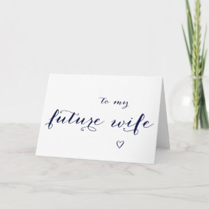 To My Future Wife Wedding Day Card