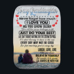 To My Granddaughter, Baby Girl Birthday Gift Idea Burp Cloth<br><div class="desc">To My Granddaughter,  Baby Girl Birthday Gift Idea</div>
