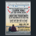 To My Granddaughter, Baby Girl Birthday Gift Idea Menu<br><div class="desc">To My Granddaughter,  Baby Girl Birthday Gift Idea</div>