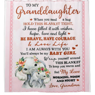 To My Granddaughter Elephant Birthday Gift Idea
