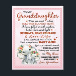 To My Granddaughter Elephant Birthday Gift Idea Flyer<br><div class="desc">To My Granddaughter Elephant Birthday Gift Idea</div>