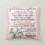 To My Granddaughter Elephant Birthday Gift Idea Throw Pillow<br><div class="desc">To My Granddaughter Elephant Birthday Gift Idea</div>