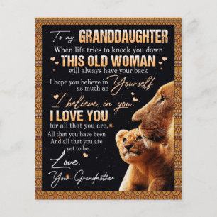 To My Granddaughter Gift From Grandma, Lion Lovers Flyer