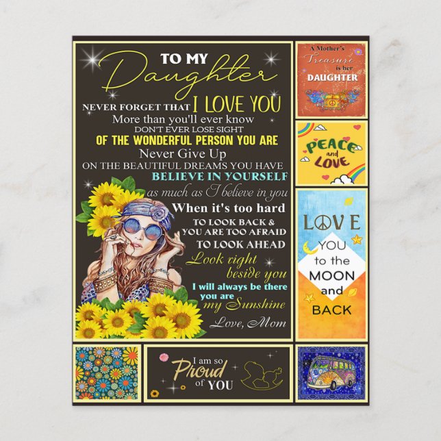 To My Granddaughter Sunflower Birthday Gift Idea Flyer (Front)