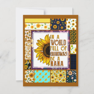 To My Grandma Gift,Grandmother Gift,Sunflower Love Invitation