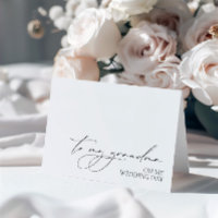 "To My Grandma On My Wedding Day" Card