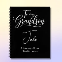 To My Grandson Personalized Black