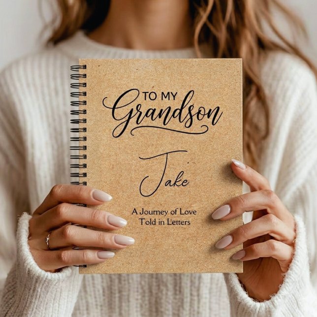 "To My Grandson" Personalized Notebook (Creator Uploaded)