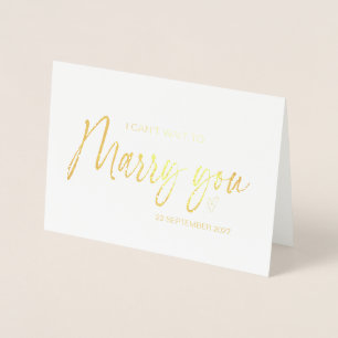 To My Groom From Bride I Can't Wait to Marry You Foil Card
