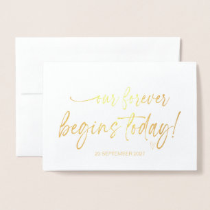To My Groom From Bride I Can't Wait to Marry You Foil Card