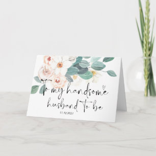 To My Groom Husband Wedding Day Getting Married Card