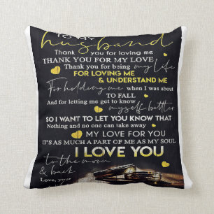 To my Husband Best Gift For Husband Throw Pillow