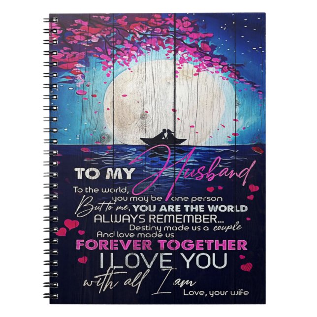 To My Husband Birthday Gift | Letter To Husband Notebook (Front)