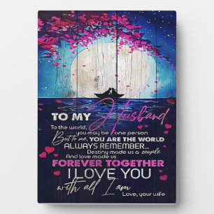 To My Husband Birthday Gift Letter To Husband Plaque