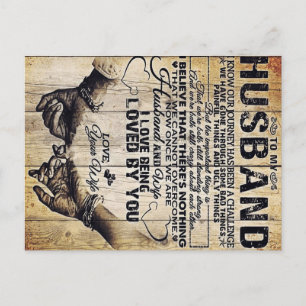 To My Husband   Birthday Gift To Husband   Announcement Postcard
