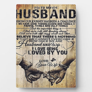 To My Husband   Birthday Gift To Husband   Plaque