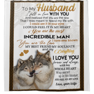 To My Husband, Couple Wolf Gift, Wedding Gift