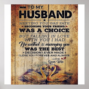 To my Husband Decor   Anniversary Present