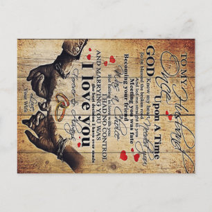 To my Husband Design Gift Family Decor Announcement Postcard