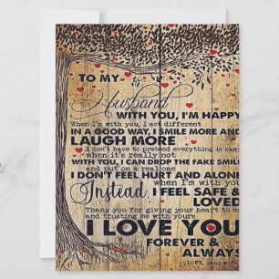 To My Husband Design Gift   Love Letter To Him  