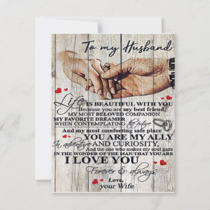 To My Husband Design Gift   Love Letter To Him   Invitation