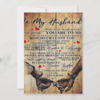 To My Husband Design | Letter To Him | Lovely Gift