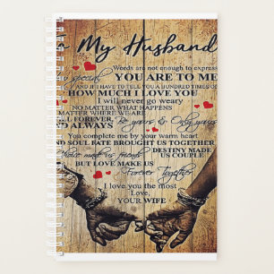To My Husband Design Letter To Him Lovely Gift Planner
