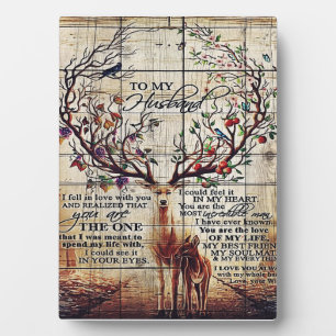 To my husband design   Letter to husband Plaque