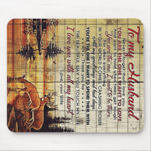 To My Husband Design   Love Letter For Husband Mouse Pad