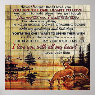 To My Husband Design Love Letter For Husband Poster