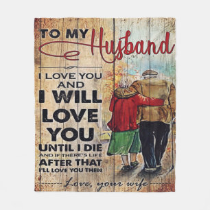 To My Husband Design   Love Letter To Him   Fleece Blanket