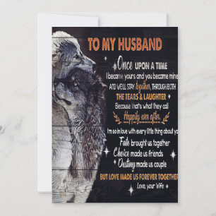 To My Husband Design   Love Quotes To Husband Holiday Card