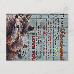To My Husband Design, New Home Gift Announcement Postcard