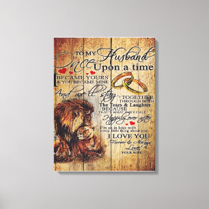 To My Husband Design, New Home Gift Canvas Print
