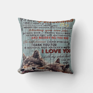 To My Husband Design, New Home Gift Throw Pillow