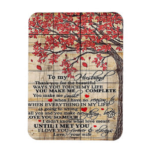 To My Husband Funny Quotes To Husband Gift Magnet