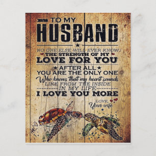 To My Husband Gift, Holiday Gift Flyer