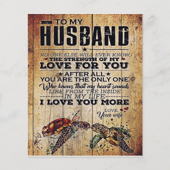 To My Husband Gift, Holiday Gift Flyer (Front)