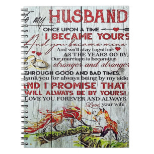 To My Husband Gift Letter For Him Notebook