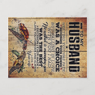 To My Husband Gift   Lovely Husband Letter   Announcement Postcard