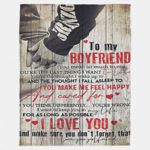 To my Husband Gift   Lovely Husband Letter Fleece Blanket