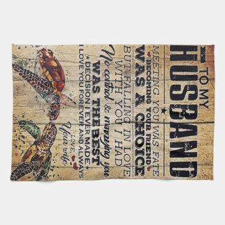 To My Husband Gift | Lovely Husband Letter | Kitchen Towel