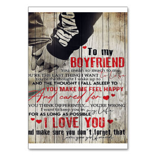 To my Husband Gift Lovely Husband Letter Table Number